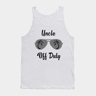 Off Duty Uncle Funny Summer Vacation Tank Top